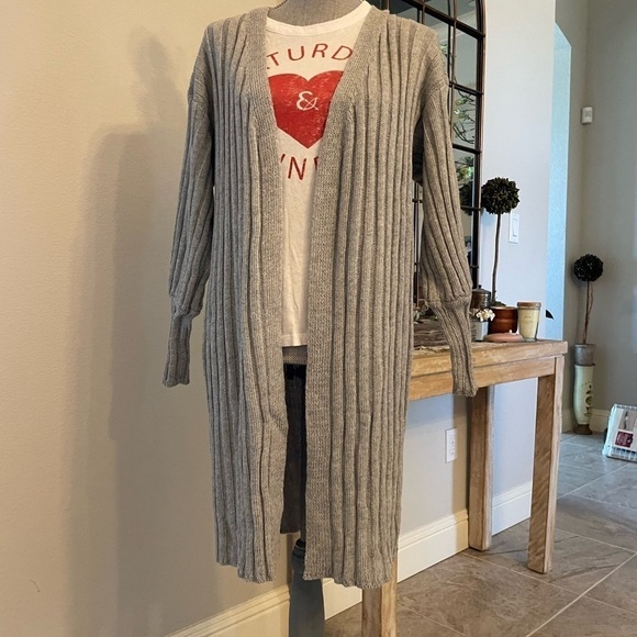 New - ribbed cardigan - Picture 1 of 5